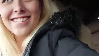 Mofos - Stranded Teens - Flirty Blonde Fucked in Car starrin