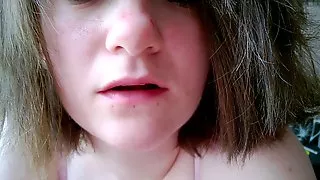 EMO girl sucking cock & cum mouth