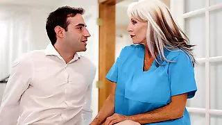65yo Psychiotherapist Works On A Young Guy