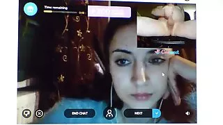 Cum for a girl on webcam chat