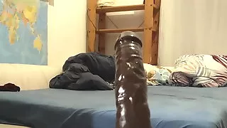 Sissywhore gets fucked bigly with a huge dildo