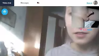 Flashing some more girls on webcam