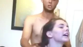 Hot brunette fucked on real hidden cam