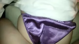 Girl in satin panty gets fucked