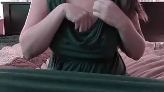 Christine - Playing with Milk Boobs