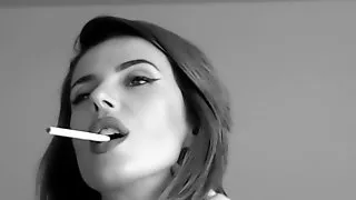 Charming Sexy Girl Smoking