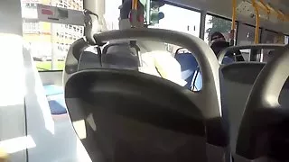 Smoking dick in the bus