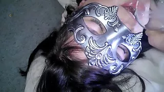 Masked Bondage Slut part 5 Cum Tunnel Finale
