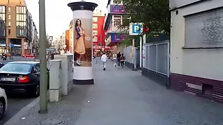 Pretty girl hooker in Berlin on the street
