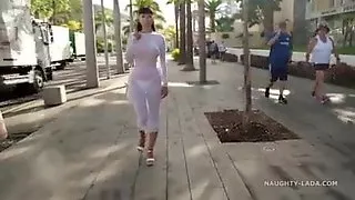 See Trough White Dress In Public
