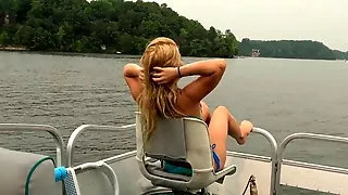Blonde Teen Step-Sister gets a Public Creampie on a Boat