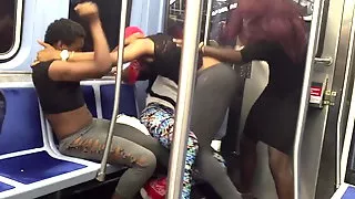Chicago Trannies Fight on Train