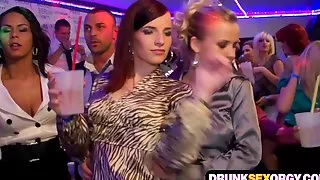 Boozed cock hungry chicks in the club