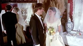 Gloved handjob vintage wedding scene