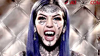 HO HUNTERS - Tattooed ghost Amber Luke wants to fuck